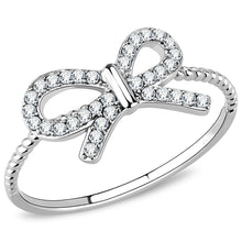 Load image into Gallery viewer, Womens Rings High polished (no plating) 316L Stainless Steel Ring with AAA Grade CZ in Clear DA057 - Jewelry Store by Erik Rayo

