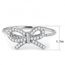 Load image into Gallery viewer, Womens Rings High polished (no plating) 316L Stainless Steel Ring with AAA Grade CZ in Clear DA057 - Jewelry Store by Erik Rayo
