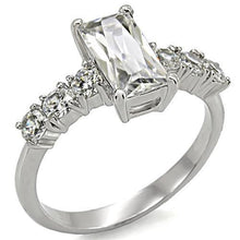 Load image into Gallery viewer, Womens Rings High polished (no plating) 316L Stainless Steel Ring with AAA Grade CZ in Clear TK002 - Jewelry Store by Erik Rayo
