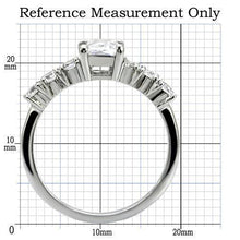 Load image into Gallery viewer, Womens Rings High polished (no plating) 316L Stainless Steel Ring with AAA Grade CZ in Clear TK002 - Jewelry Store by Erik Rayo
