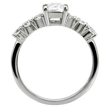 Load image into Gallery viewer, Womens Rings High polished (no plating) 316L Stainless Steel Ring with AAA Grade CZ in Clear TK002 - Jewelry Store by Erik Rayo

