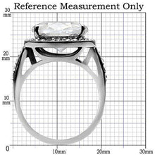 Load image into Gallery viewer, Womens Rings High polished (no plating) 316L Stainless Steel Ring with AAA Grade CZ in Clear TK010 - Jewelry Store by Erik Rayo
