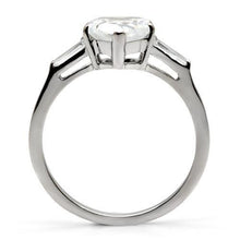 Load image into Gallery viewer, Womens Rings High polished (no plating) 316L Stainless Steel Ring with AAA Grade CZ in Clear TK027 - Jewelry Store by Erik Rayo
