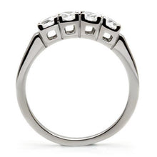 Load image into Gallery viewer, Womens Rings High polished (no plating) 316L Stainless Steel Ring with AAA Grade CZ in Clear TK047 - Jewelry Store by Erik Rayo
