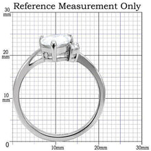 Load image into Gallery viewer, Womens Rings High polished (no plating) 316L Stainless Steel Ring with AAA Grade CZ in Clear TK102 - Jewelry Store by Erik Rayo
