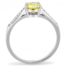 Load image into Gallery viewer, Womens Rings High polished (no plating) 316L Stainless Steel Ring with AAA Grade CZ in Topaz DA021 - Jewelry Store by Erik Rayo
