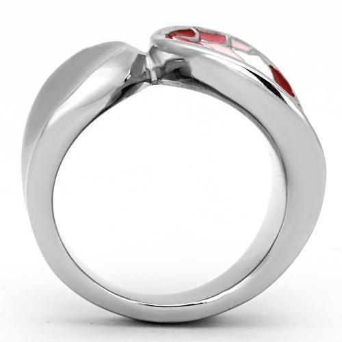 Womens Rings High polished (no plating) 316L Stainless Steel Ring with Epoxy in Multi Color TK815 - Jewelry Store by Erik Rayo