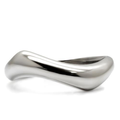 Womens Rings High polished (no plating) 316L Stainless Steel Ring with No Stone TK031 - Jewelry Store by Erik Rayo