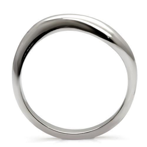 Womens Rings High polished (no plating) 316L Stainless Steel Ring with No Stone TK031 - Jewelry Store by Erik Rayo