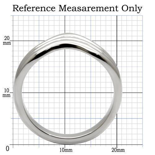 Womens Rings High polished (no plating) 316L Stainless Steel Ring with No Stone TK032 - Jewelry Store by Erik Rayo