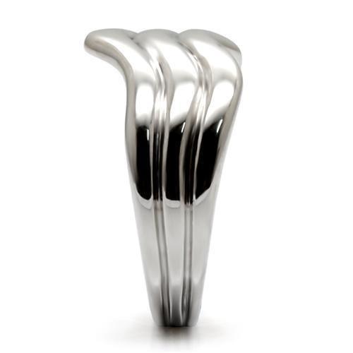 Womens Rings High polished (no plating) 316L Stainless Steel Ring with No Stone TK032 - Jewelry Store by Erik Rayo