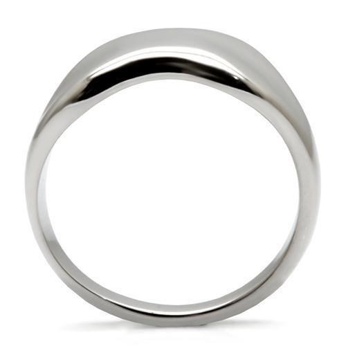 Womens Rings High polished (no plating) 316L Stainless Steel Ring with No Stone TK033 - Jewelry Store by Erik Rayo