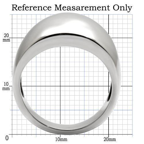 Womens Rings High polished (no plating) 316L Stainless Steel Ring with No Stone TK034 - Jewelry Store by Erik Rayo