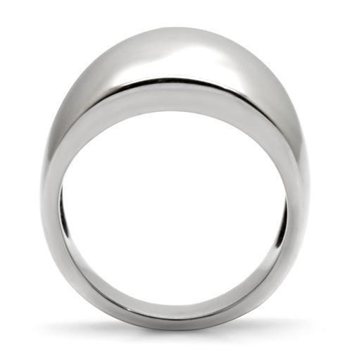 Womens Rings High polished (no plating) 316L Stainless Steel Ring with No Stone TK034 - Jewelry Store by Erik Rayo