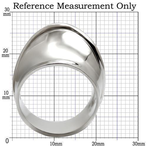 Womens Rings High polished (no plating) 316L Stainless Steel Ring with No Stone TK036 - Jewelry Store by Erik Rayo