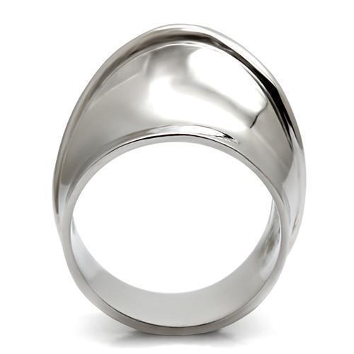 Womens Rings High polished (no plating) 316L Stainless Steel Ring with No Stone TK036 - Jewelry Store by Erik Rayo