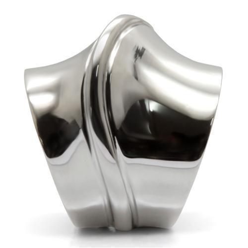 Womens Rings High polished (no plating) 316L Stainless Steel Ring with No Stone TK036 - Jewelry Store by Erik Rayo