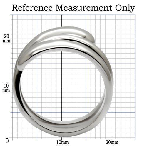Womens Rings High polished (no plating) 316L Stainless Steel Ring with No Stone TK037 - Jewelry Store by Erik Rayo