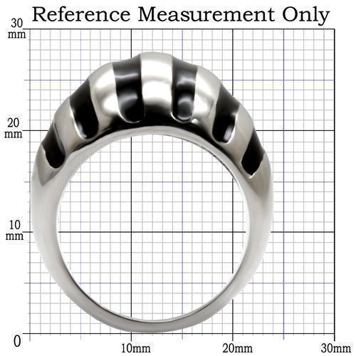 Womens Rings High polished (no plating) 316L Stainless Steel Ring with No Stone TK038 - Jewelry Store by Erik Rayo