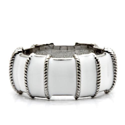 Womens Rings High polished (no plating) 316L Stainless Steel Ring with No Stone TK039 - Jewelry Store by Erik Rayo