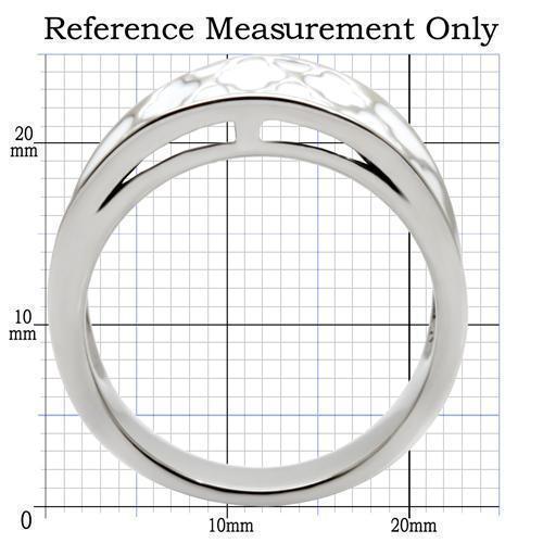 Womens Rings High polished (no plating) 316L Stainless Steel Ring with No Stone TK041 - Jewelry Store by Erik Rayo