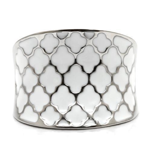 Womens Rings High polished (no plating) 316L Stainless Steel Ring with No Stone TK041 - Jewelry Store by Erik Rayo