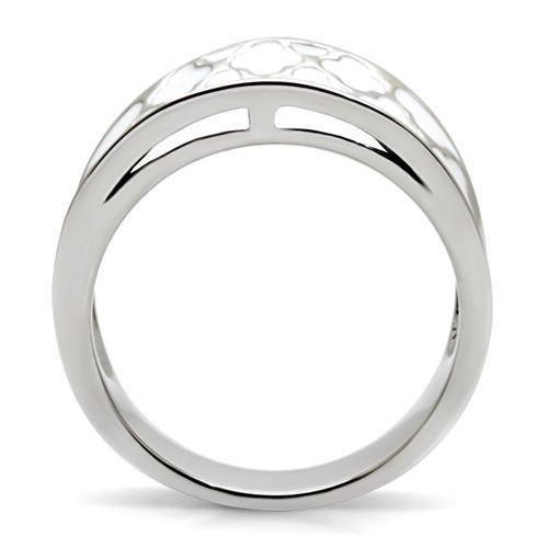 Womens Rings High polished (no plating) 316L Stainless Steel Ring with No Stone TK041 - Jewelry Store by Erik Rayo