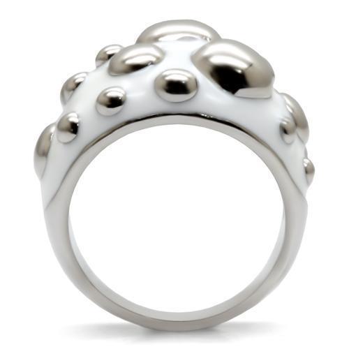 Womens Rings High polished (no plating) 316L Stainless Steel Ring with No Stone TK042 - Jewelry Store by Erik Rayo