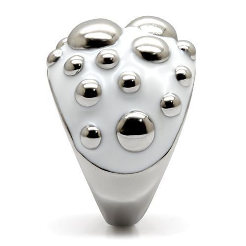 Womens Rings High polished (no plating) 316L Stainless Steel Ring with No Stone TK042 - Jewelry Store by Erik Rayo