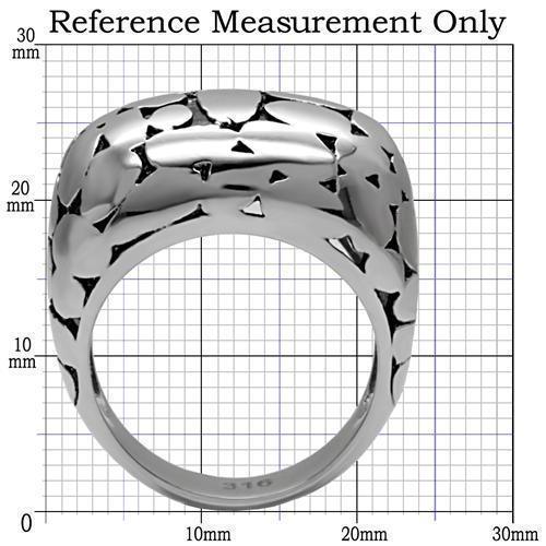 Womens Rings High polished (no plating) 316L Stainless Steel Ring with No Stone TK048 - Jewelry Store by Erik Rayo