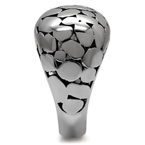 Womens Rings High polished (no plating) 316L Stainless Steel Ring with No Stone TK048 - Jewelry Store by Erik Rayo