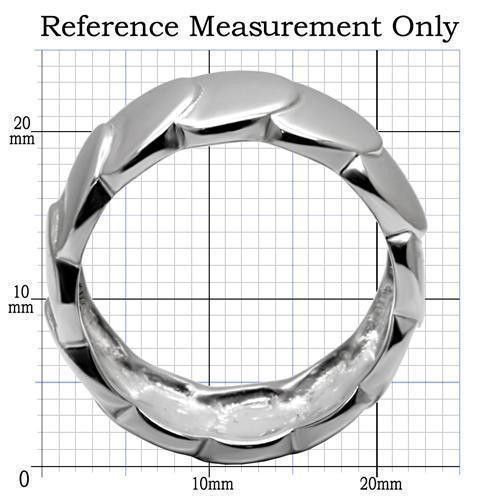 Womens Rings High polished (no plating) 316L Stainless Steel Ring with No Stone TK049 - Jewelry Store by Erik Rayo