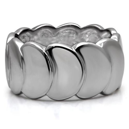 Womens Rings High polished (no plating) 316L Stainless Steel Ring with No Stone TK049 - Jewelry Store by Erik Rayo