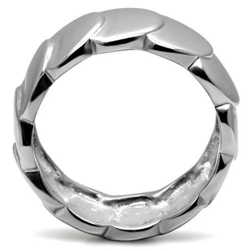 Womens Rings High polished (no plating) 316L Stainless Steel Ring with No Stone TK049 - Jewelry Store by Erik Rayo
