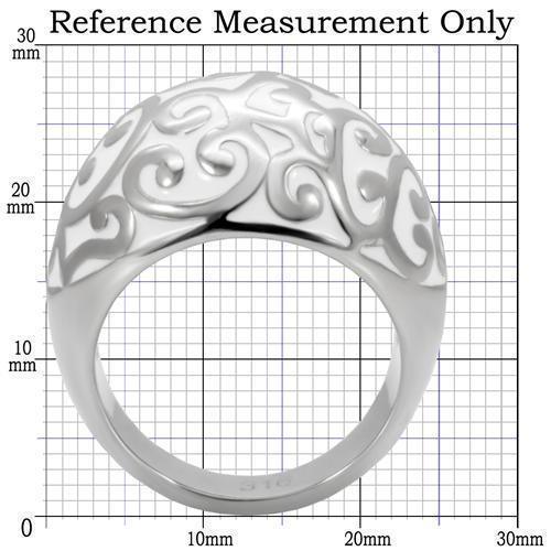 Womens Rings High polished (no plating) 316L Stainless Steel Ring with No Stone TK107 - Jewelry Store by Erik Rayo