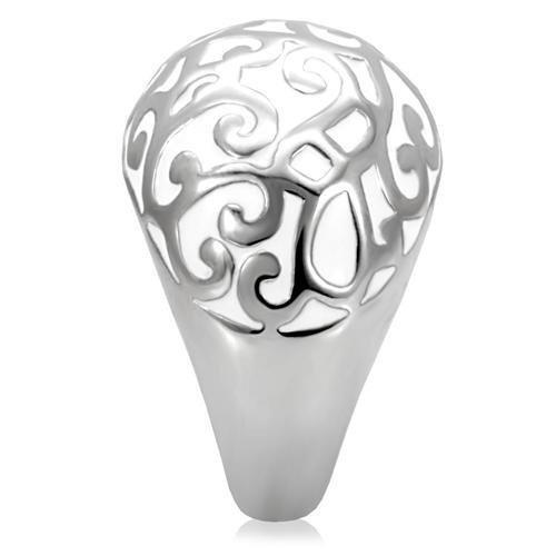 Womens Rings High polished (no plating) 316L Stainless Steel Ring with No Stone TK107 - Jewelry Store by Erik Rayo