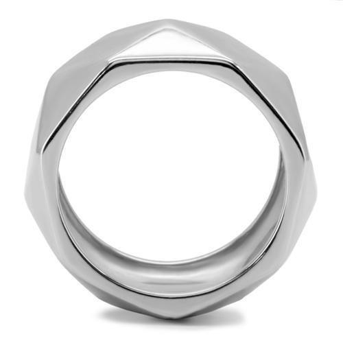 Womens Rings High polished (no plating) 316L Stainless Steel Ring with No Stone TK142 - Jewelry Store by Erik Rayo
