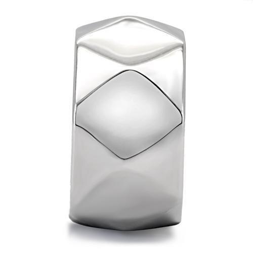 Womens Rings High polished (no plating) 316L Stainless Steel Ring with No Stone TK142 - Jewelry Store by Erik Rayo