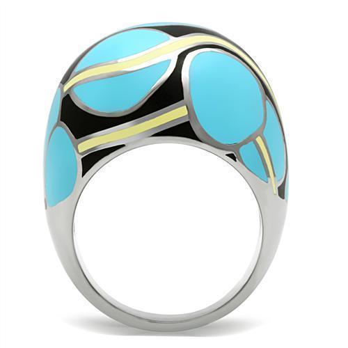 Womens Rings High polished (no plating) 316L Stainless Steel Ring with No Stone TK249 - Jewelry Store by Erik Rayo