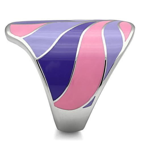 Womens Rings High polished (no plating) 316L Stainless Steel Ring with No Stone TK256 - Jewelry Store by Erik Rayo