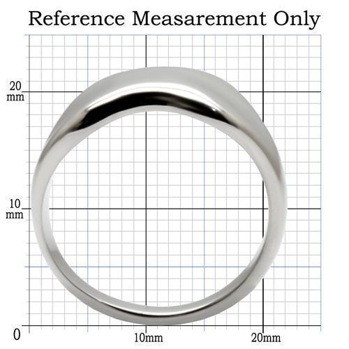 Rings for Womens High polished (no plating) Stainless Steel Ring with No Stone TK033 - Jewelry Store by Erik Rayo