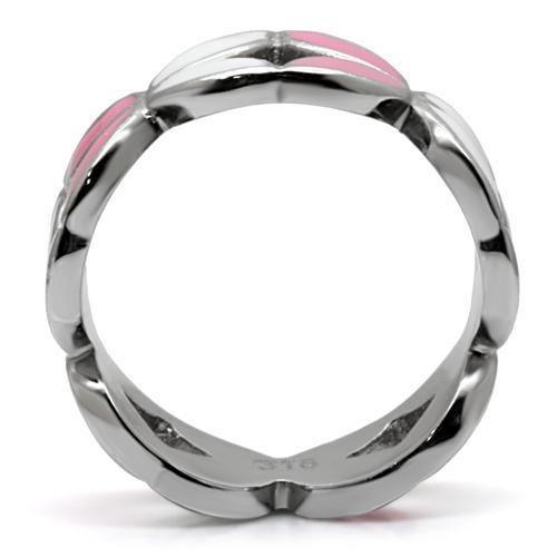 Rings for Womens High polished (no plating) Stainless Steel Ring with No Stone TK051 - Jewelry Store by Erik Rayo
