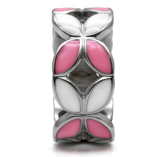 Rings for Womens High polished (no plating) Stainless Steel Ring with No Stone TK051 - Jewelry Store by Erik Rayo