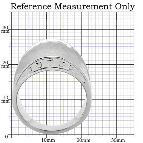 Rings for Womens High polished (no plating) Stainless Steel Ring with No Stone TK140 - Jewelry Store by Erik Rayo