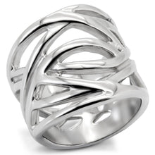 Load image into Gallery viewer, Womens Rings High polished (no plating) Stainless Steel Ring with No Stone TK144 - Jewelry Store by Erik Rayo
