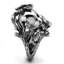 Load image into Gallery viewer, Womens Rings High polished (no plating) Stainless Steel Ring with Top Grade Crystal in Emerald TK1122 - Jewelry Store by Erik Rayo
