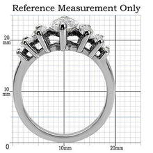 Load image into Gallery viewer, Womens Rings Silver Marquise Stainless Steel Ring with AAA Grade CZ in Clear - Jewelry Store by Erik Rayo
