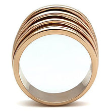 Load image into Gallery viewer, Womens Rose Gold Ring Anillo Para Mujer y Ninos Unisex Kids 316L Stainless Steel Ring with No Stone Fondi - Jewelry Store by Erik Rayo
