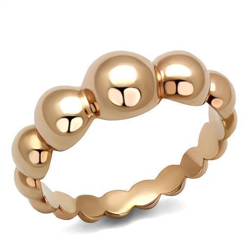 Womens Rose Gold Ring Anillo Para Mujer 316L Stainless Steel Ring with No Stone Potere - Jewelry Store by Erik Rayo