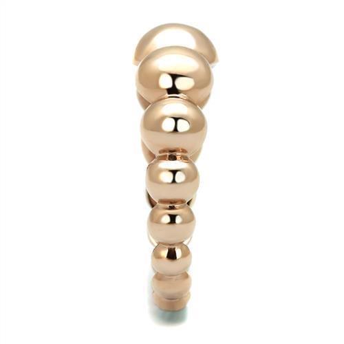 Womens Rose Gold Ring Anillo Para Mujer 316L Stainless Steel Ring with No Stone Potere - Jewelry Store by Erik Rayo
